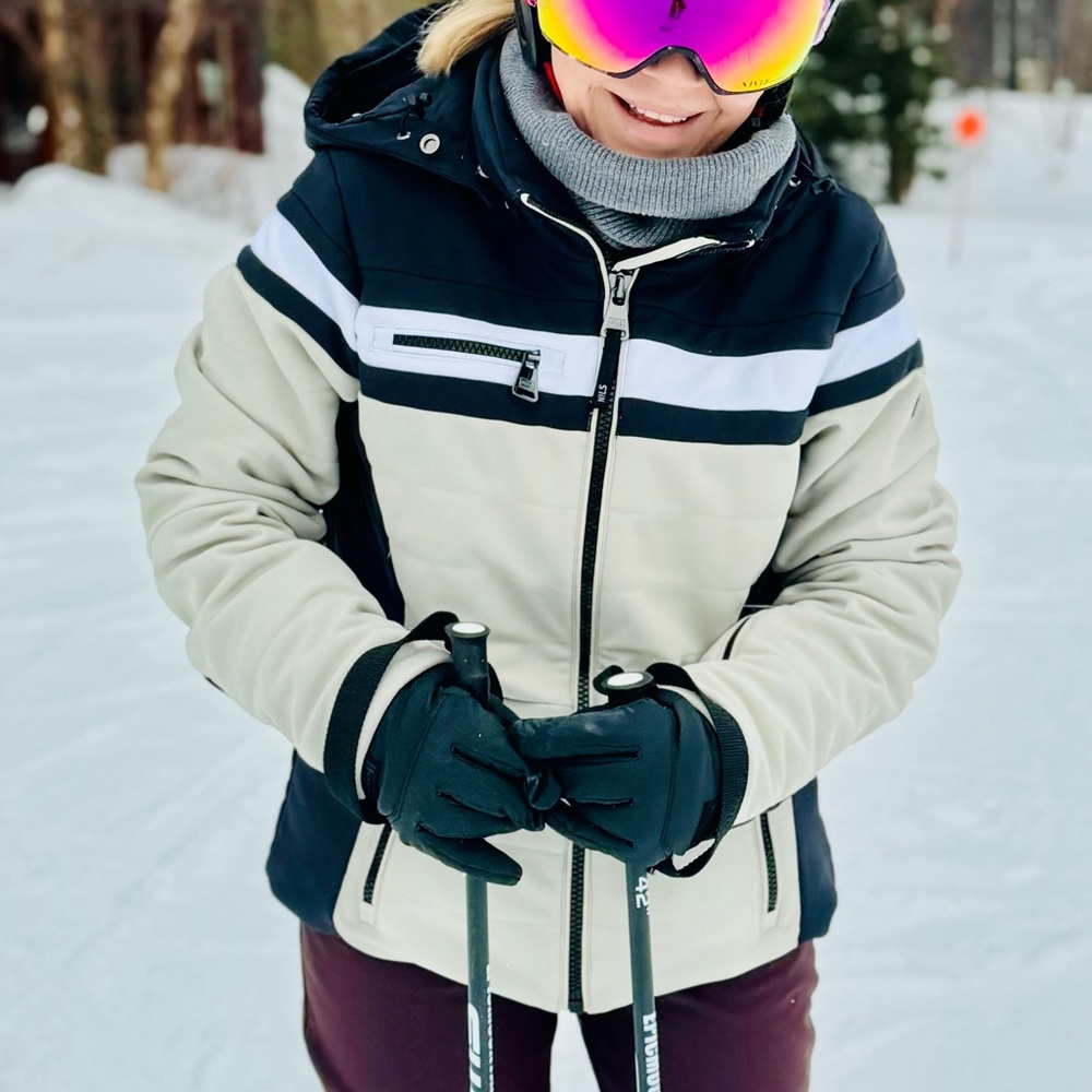 NILS Black and White Ski Jacket